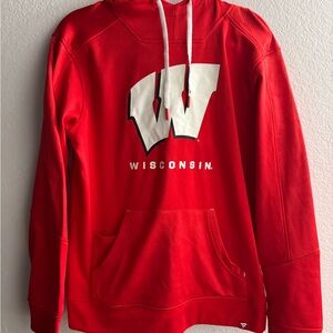 Wisconsin Red Pullover Hoodie